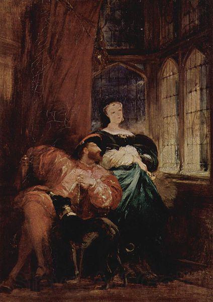 Richard Parkes Bonington Franz I. und Margarete von Navarra France oil painting art